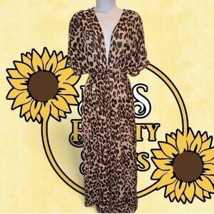 Leopard Print Maxi Dress